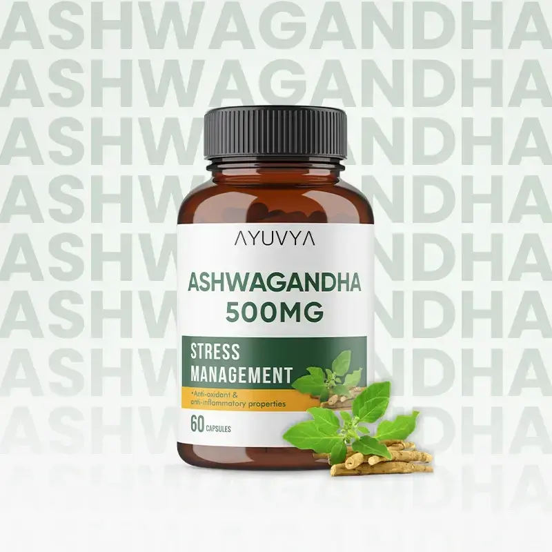 Ayuvya|ASHWAGANDHA CAPSULES|500mg|60 Capsules