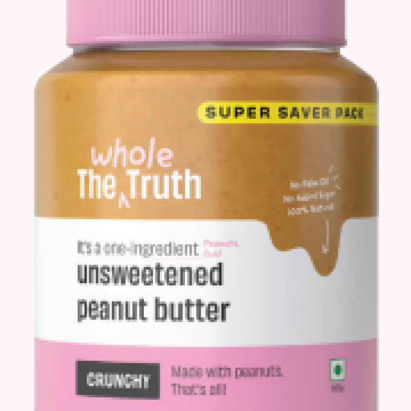 Unsweetened Crunchy Almond Butter - 100% Pure Roasted Almonds | No Added Sugar, Oil, or Salt | Nutty & Textured Spread