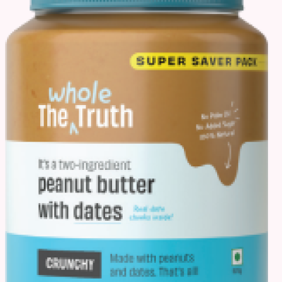 Sweetened Crunchy Peanut Butter | Sweetened with Jaggery, No Refined Sugar | Loaded with Crunchy Peanut Bits | Rich & Nutty Spread