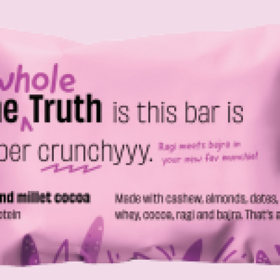 Almond Millet Cocoa Protein Bar - Ancient Grain & Almond | 15g Protein | Vegan | Zero Added Sugar