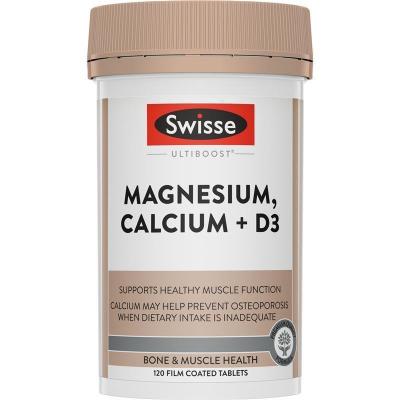 SWISSE|MAGNESIUM,  CALCIUM + D3|60N